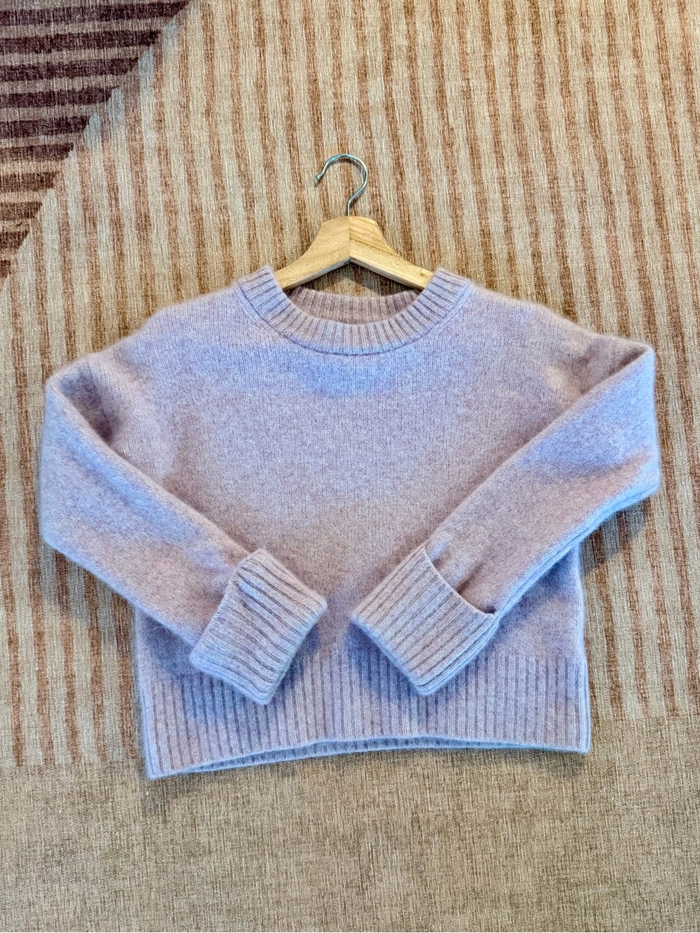 Jason Wu 100% CASHMERE Pink / Lavender Crewneck Sweater
